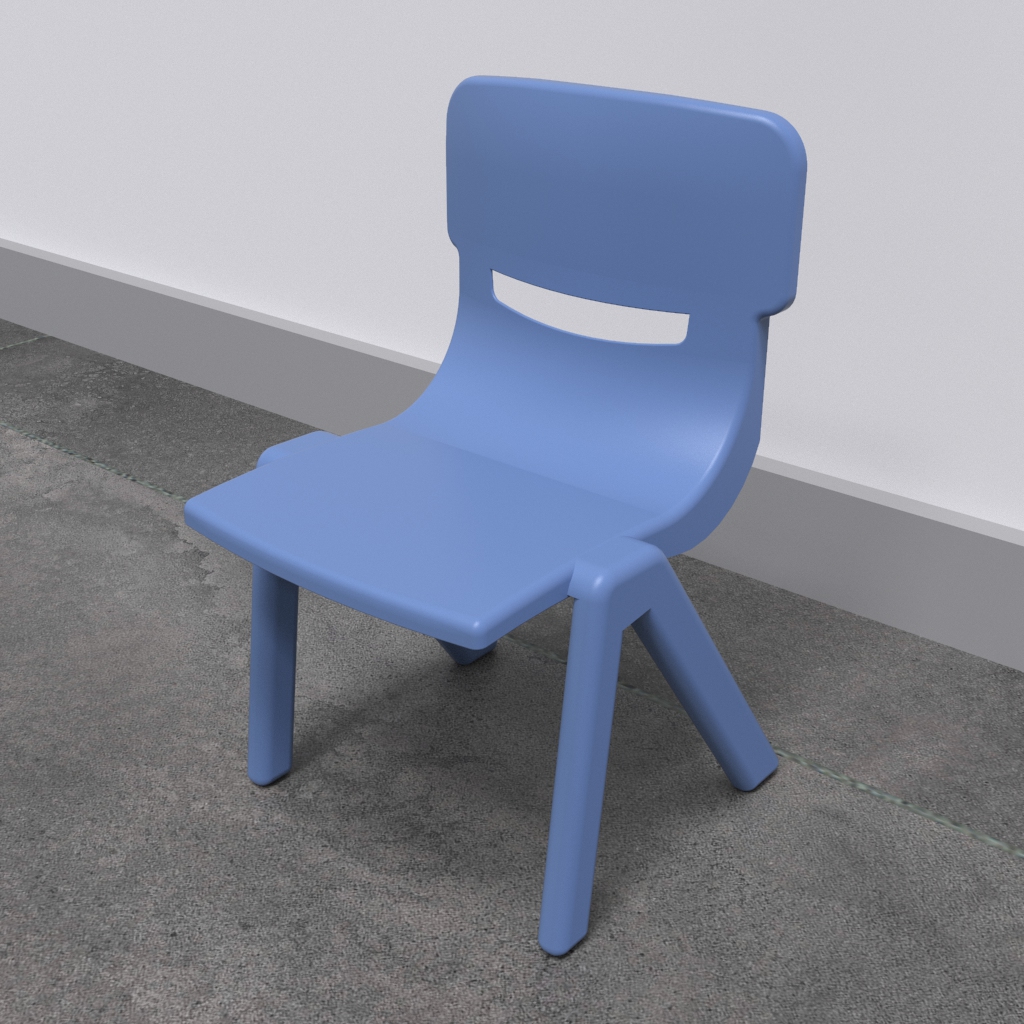 Fun Chair Blue Ikc Kids Furniture