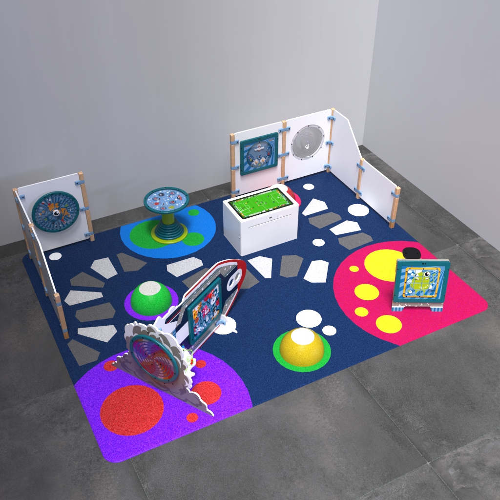This image shows an kids corner Monster L 12 m²