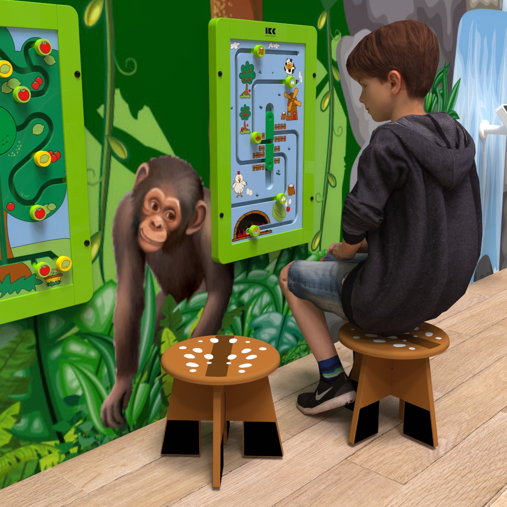 This image shows a kids stool | IKC kids furniture