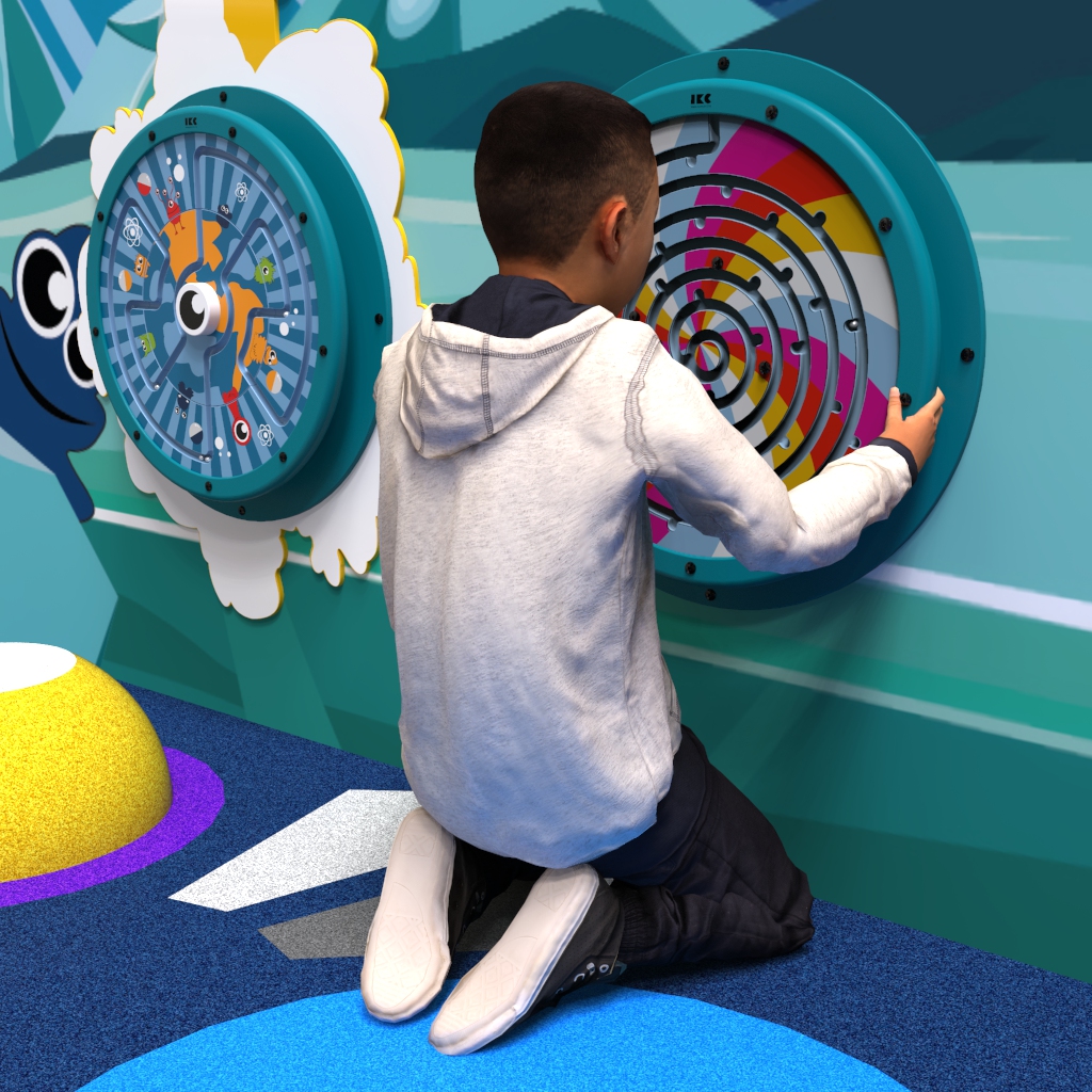 This image shows a wall game Rainbow drops