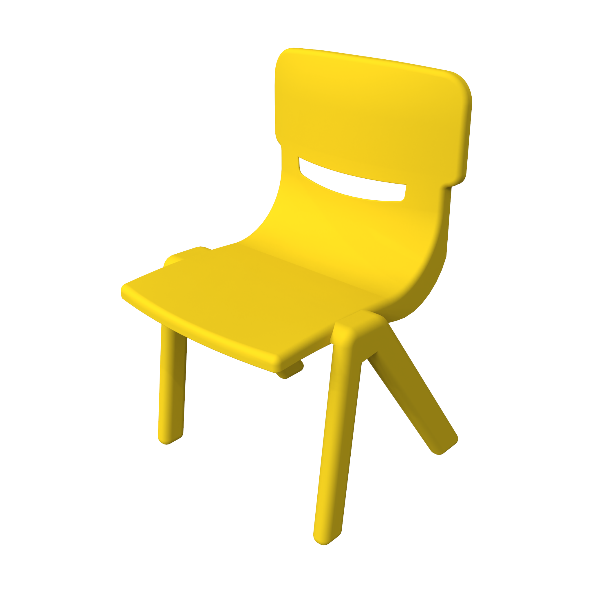 This image shows an Kids furniture Fun chair yellow
