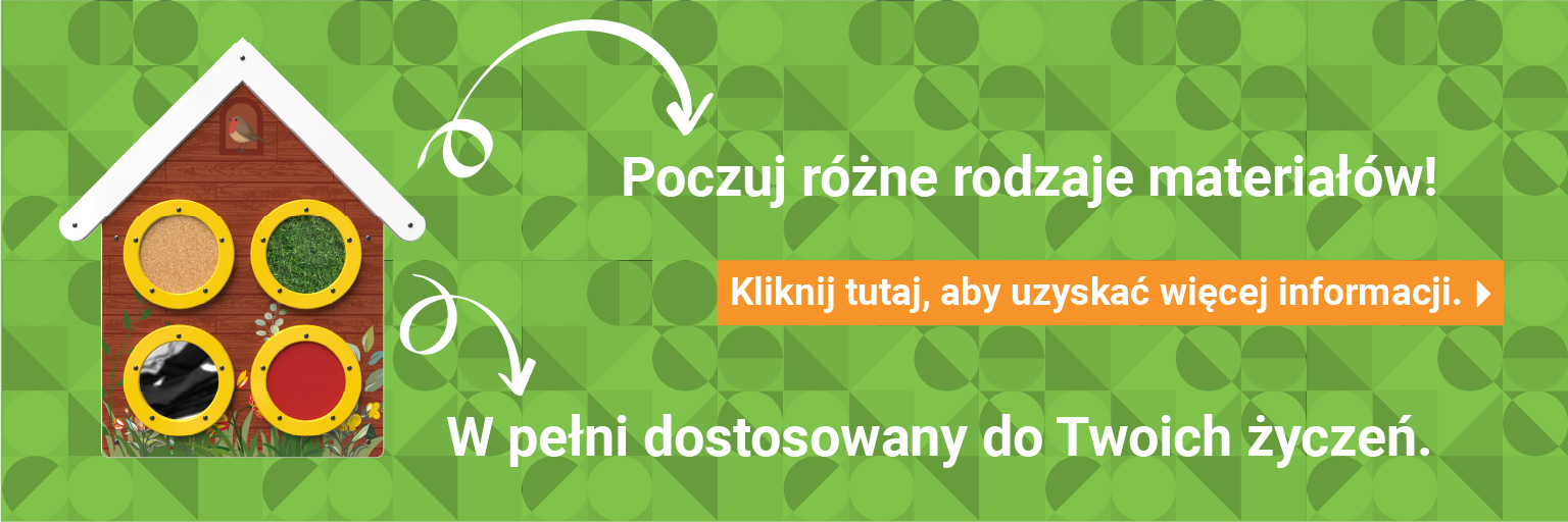 Elementy sensoryczne są edukacyjnym dodatkiem do Twojej świetlicy. Dzieci mogą zapoznać się z różnymi elementami, które są przymocowane do okrągłych paneli. 