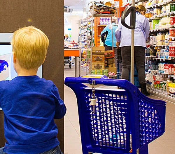 this image shows a kids corner in the AH supermarket