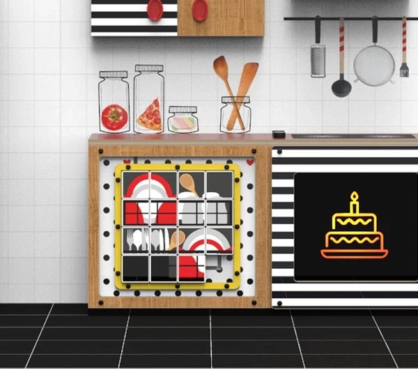 IKC speelhoek met keukentje voor kinderen in HEMA winkel