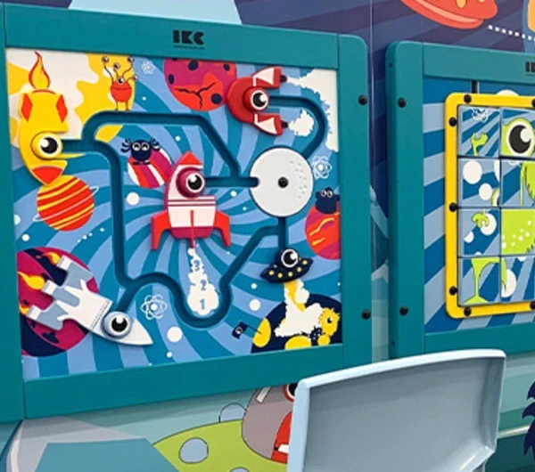 Kinderhoek als onderdeel van een wachtruimte 