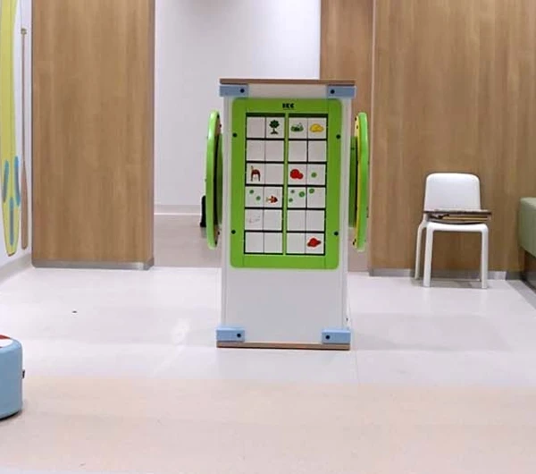 Kinderhoek als onderdeel van een wachtruimte 