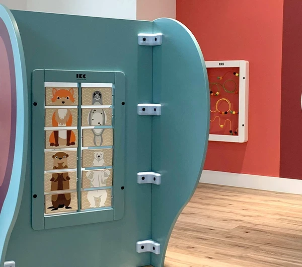 Kinderhoek als onderdeel van een wachtruimte 