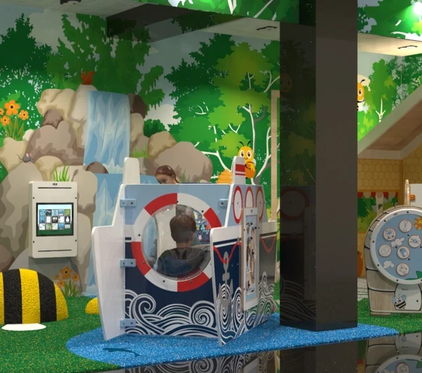 kinderhoek in de horeca bij een pannenkoekenrestaurant