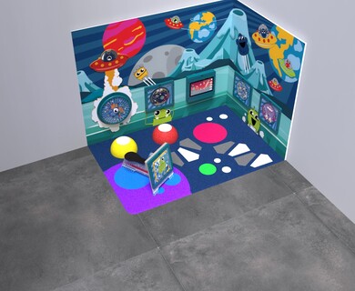 Op deze afbeelding staat een Monster speelhoek M