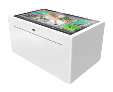 Op deze afbeelding staat een interactief speelsysteem Delta 43 inch touchtable