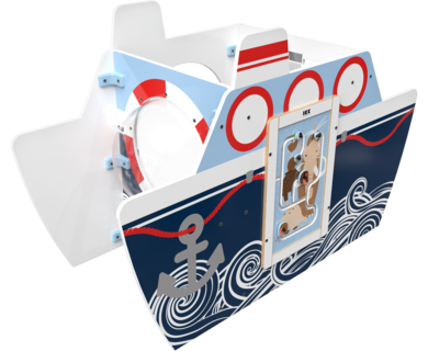 Het speelsysteem All Aboard is een vrijstaand element voor in een kinderhoek | IKC Speelsystemen