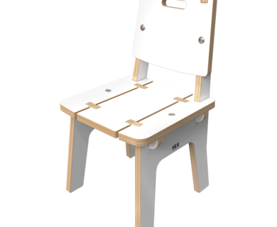 Wit houten stoel voor kinderen | IKC Kindermeubels