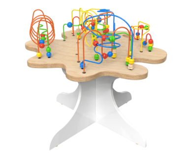 Spelenderwijs de fijne motoriek verbeteren met de kralentafel | IKC educatief speelsysteem kinderhoek