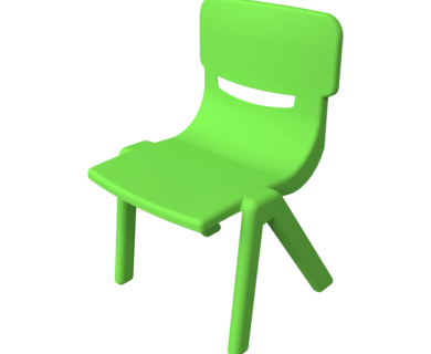 Sterke stapelbare kunststof kinderstoel gericht op een goede lichaamshouding | IKC kindermeubels