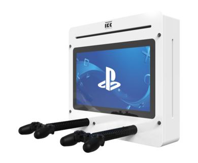 interactief speelsysteem met spelcomputer en controllers voor in de wachtkamer kinderhoek