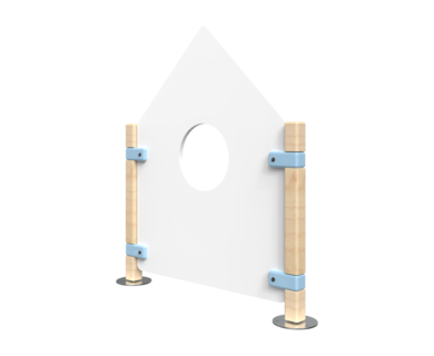 Huis hekwerk voor kinderhoek | IKC Hekwerken