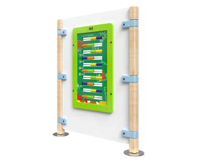 Hekwerk voor een kinderhoek met een wandspel | IKC hekwerken