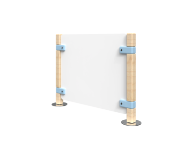 Laag hekwerk voor kinderhoek | IKC Hekwerken