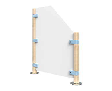 Hekwerk schuin voor kinderhoek | IKC Kinderhoeken