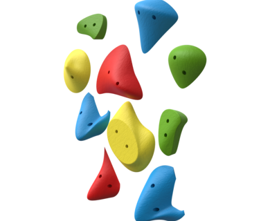 Klimgrepen voor aan een klimwand | IKC Speelvloeren en speelwanden