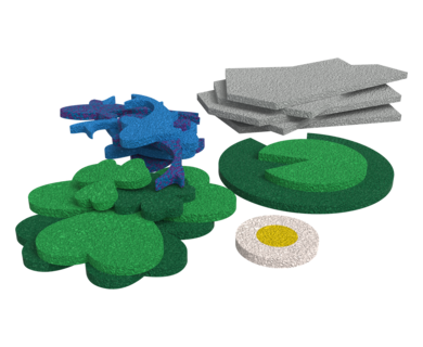 Diverse speelvloer elementen | EPDM vloer