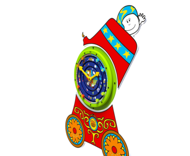 Wandplaat van een circus kanon voor in een thema kinderhoek | IKC Speelsystemen