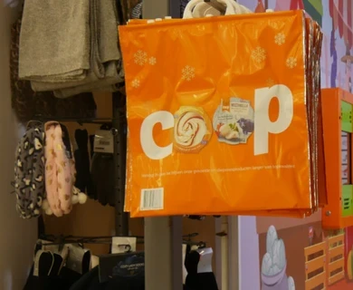 Kinderhoek in de supermarkt