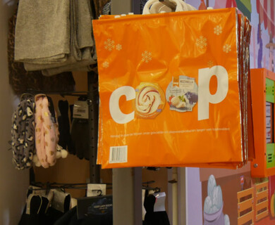 Kinderhoek in de supermarkt