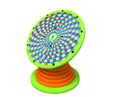 Speelsysteem voor in de kinderhoek draai het speelsysteem om de bal door het doolhof te leiden | IKC speelsystemen