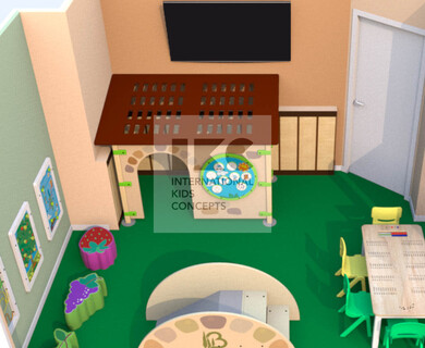 Детская комната 25 м2 для итальянского ресторана