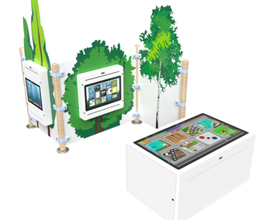 Een complete inrichting voor kinderen met interactieve speelsystemen