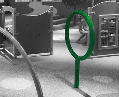 Een 3D klim element voor in een speelhoek om in te klimmen