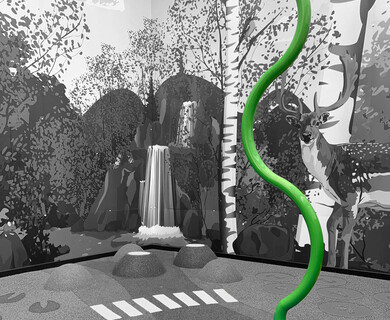 Een klimelement voor in een speelruimte voor kinderen voor beweging en balans