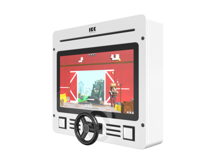 Interactief speelsysteem met stuur voor een extra beleving met meerdere spellen