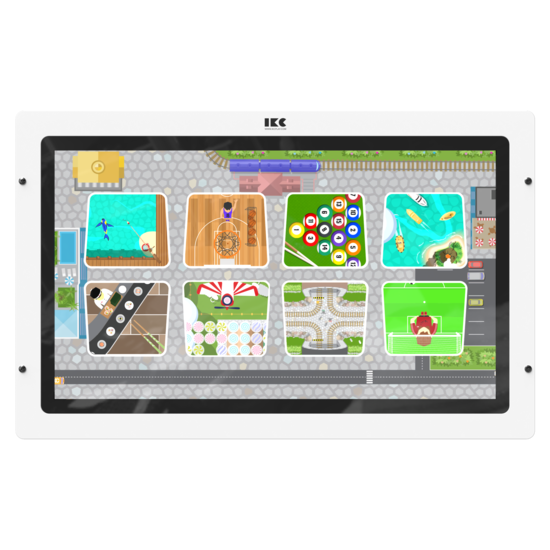 Op deze afbeelding staat een interactief speelsysteem Delta 43 inch