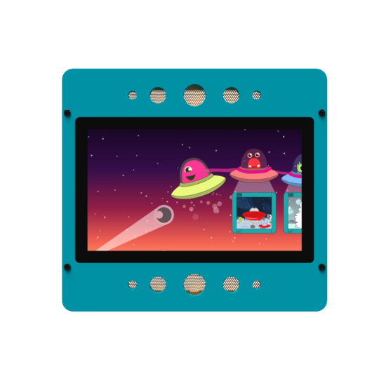 Interactief speelsysteem met een monsterlijk leuk thema voor in de kinderhoek of wachtruimte