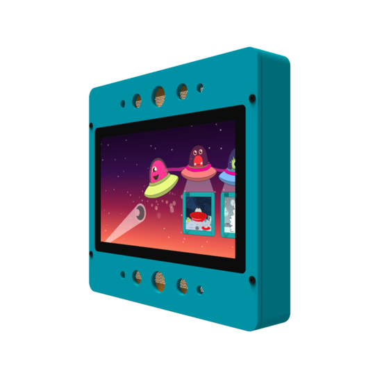 Interactief speelsysteem met een monsterlijk leuk thema voor in de kinderhoek of wachtruimte