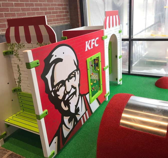 KFC speelsysteem in restaurant