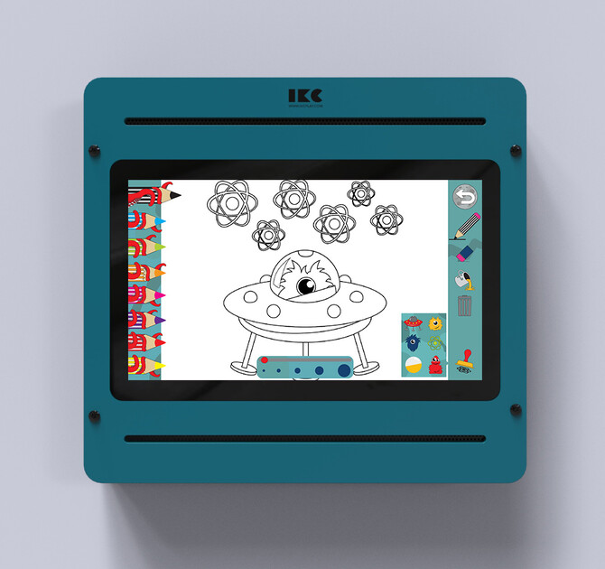 Op deze afbeelding staat software Galaxy explorers