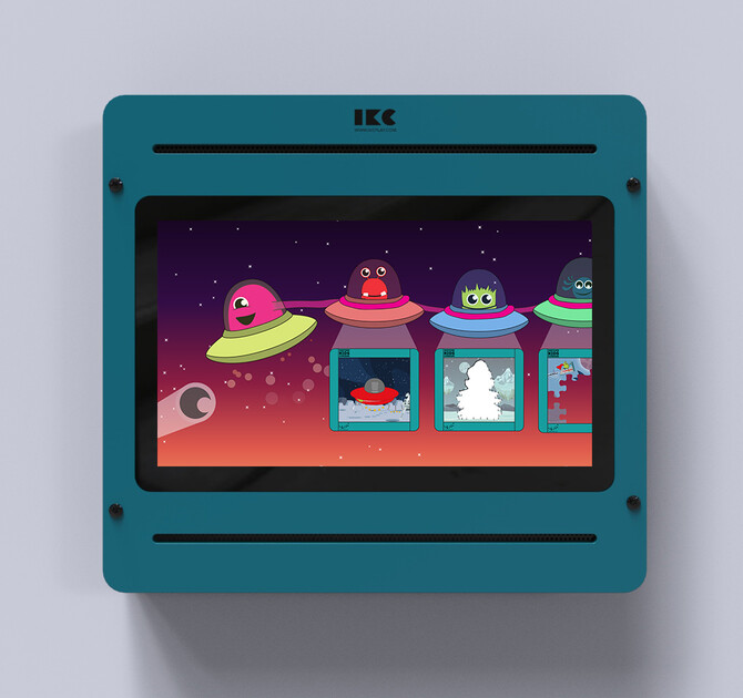 Op deze afbeelding staat software Galaxy explorers