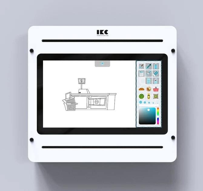 Op deze afbeelding staat software Supermarket