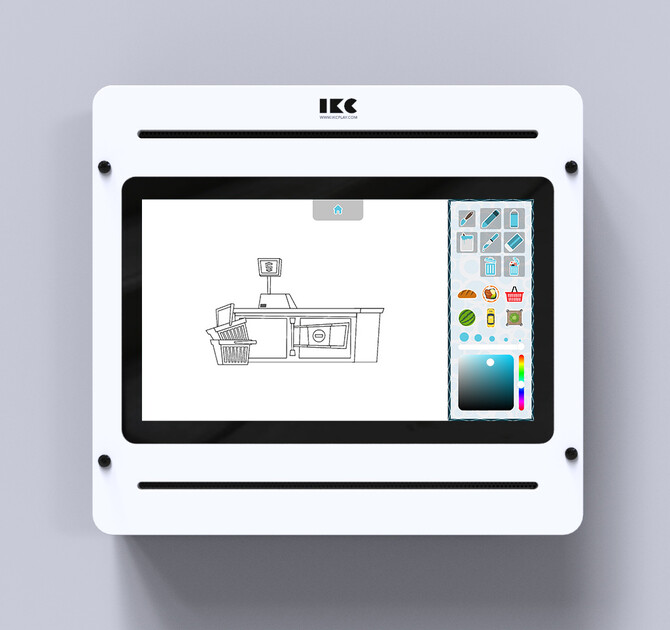 Op deze afbeelding staat software Supermarket