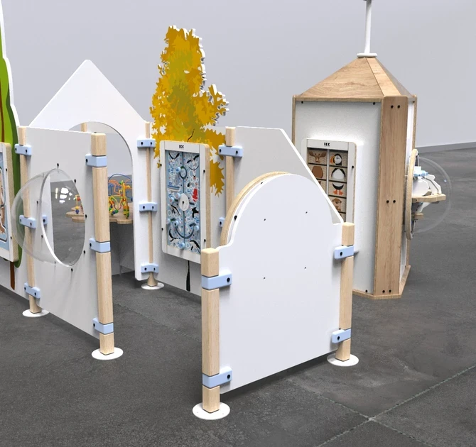 Op deze afbeelding staat een speelhoek formaat | IKC speelhoeken