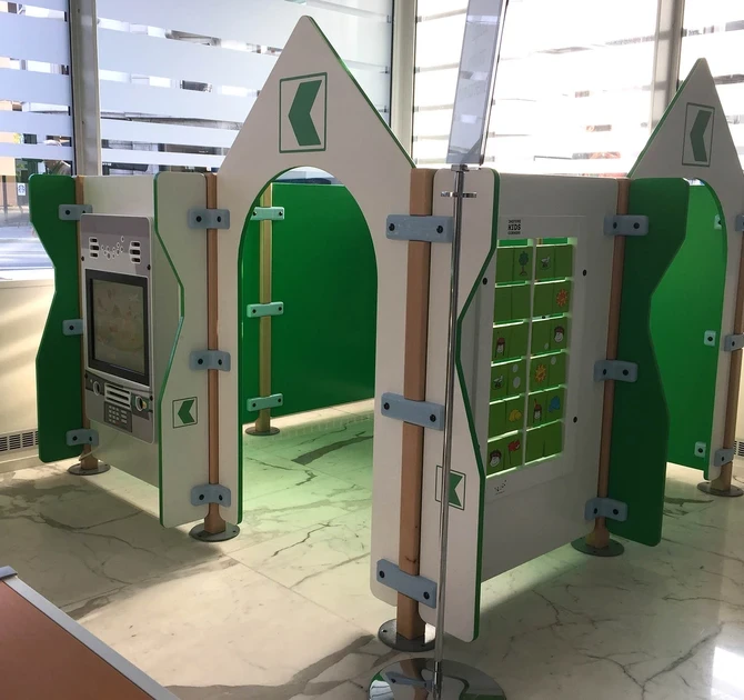 Op deze afbeelding ziet u kinderhoeken bank BCV