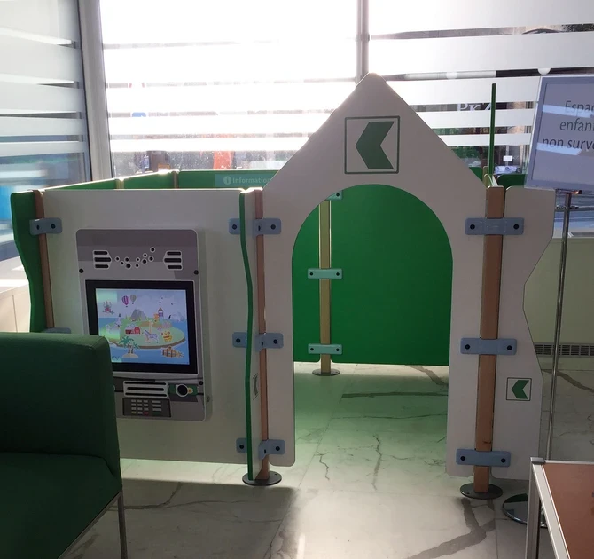 Op deze afbeelding ziet u kinderhoeken bank BCV