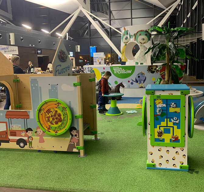 Speelconcept vertrekhal