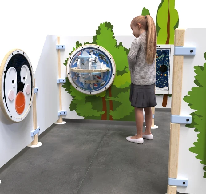 Op deze afbeelding ziet u kinderhekwerk struik