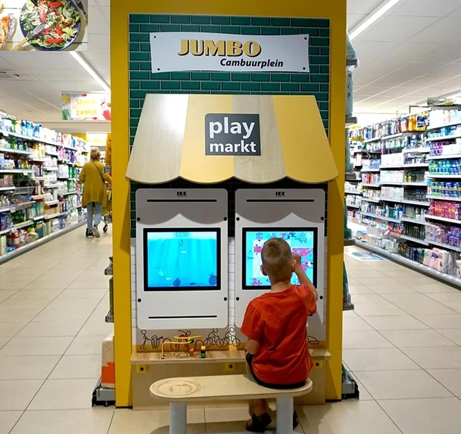 Kinderhoek supermarkt Jumbo Cambuurplein