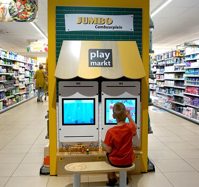 Kinderhoek supermarkt Jumbo Cambuurplein