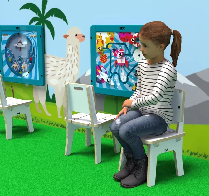 Op deze afbeelding ziet u kindermeubel buxus kinderstoel wit